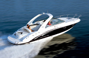 cruising on a boat